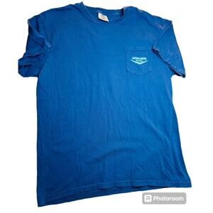 Clifford Antone Foundation Mens Blue TShirt Size L Comfort Colors Cotton Austin